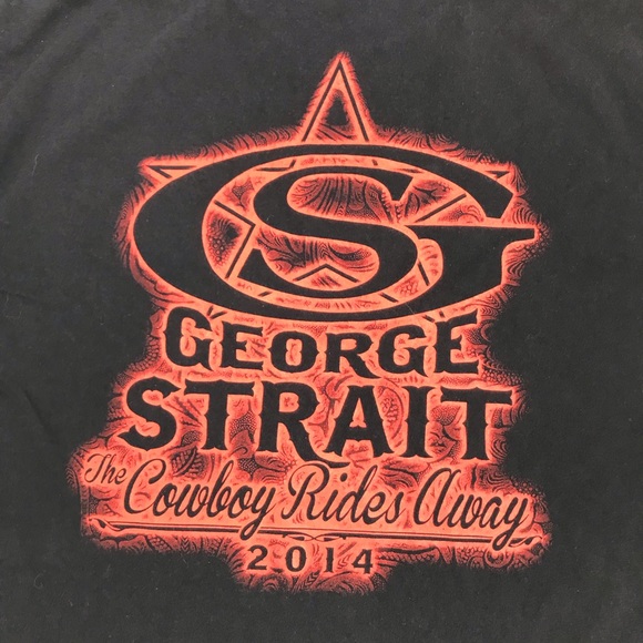 George Strait The Cowboy Rides Away 2014 Concert Tee L - Picture 4 of 6